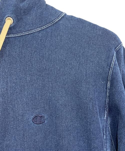 Champion REVERSE WEAVE（チャンピオン リバース ウィーブ）Champion REVERSE WEAVE (チャンピオン リバース ウィーブ) プルオーバーパーカー ネイビー サイズ:Lの古着・服飾アイテム
