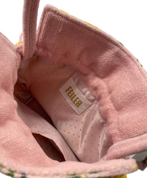FEILER（フェイラー）FEILER (フェイラー) 巾着バッグ ピンクの古着・服飾アイテム