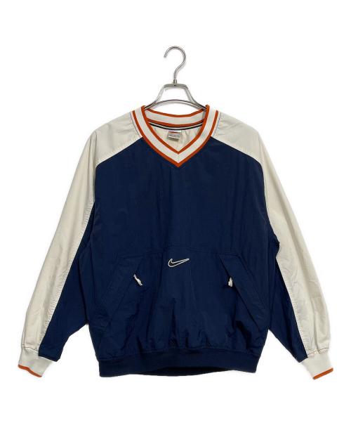 NIKE（ナイキ）NIKE (ナイキ) ナイロンプルオーバー ネイビー×ホワイト サイズ:Mの古着・服飾アイテム