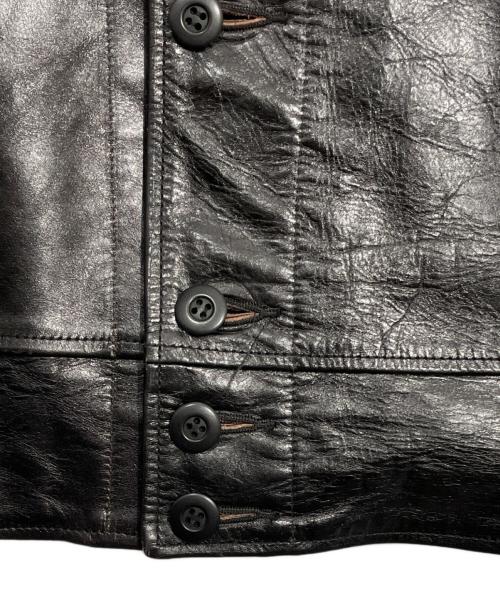 FINECREEK&CO（ファインクリークアンドコー）FINECREEK&CO (ファインクリークアンドコー) レザージャケット ブラック サイズ:36の古着・服飾アイテム