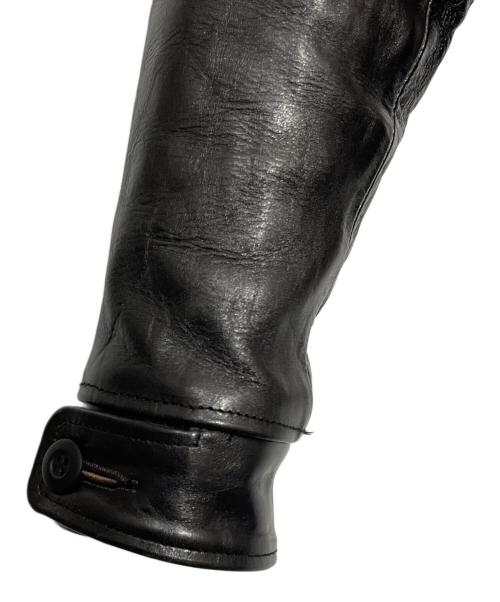 FINECREEK&CO（ファインクリークアンドコー）FINECREEK&CO (ファインクリークアンドコー) レザージャケット ブラック サイズ:36の古着・服飾アイテム