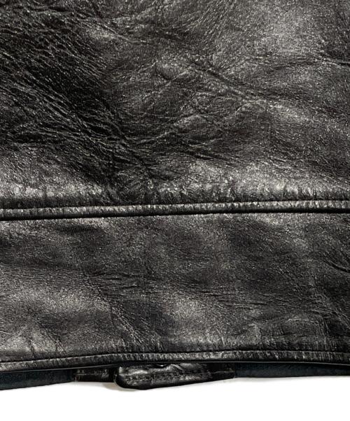 FINECREEK&CO（ファインクリークアンドコー）FINECREEK&CO (ファインクリークアンドコー) レザージャケット ブラック サイズ:36の古着・服飾アイテム