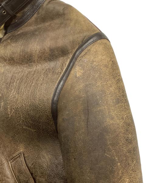 AVIREX（アヴィレックス）AVIREX (アヴィレックス) ムートンジャケット ブラウン サイズ:38の古着・服飾アイテム