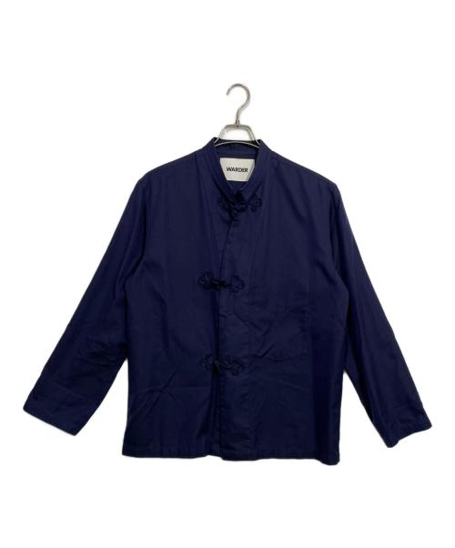 WARDER（ワーダー）WARDER (ワーダー) フレンチチャイナシャツ ネイビー サイズ:不明の古着・服飾アイテム