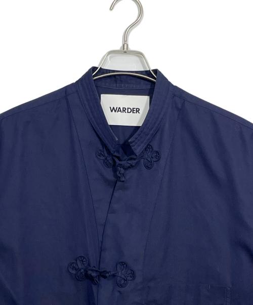 WARDER（ワーダー）WARDER (ワーダー) フレンチチャイナシャツ ネイビー サイズ:不明の古着・服飾アイテム