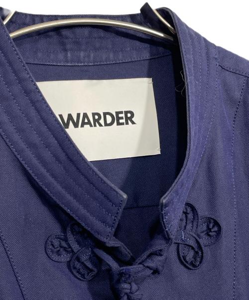 WARDER（ワーダー）WARDER (ワーダー) フレンチチャイナシャツ ネイビー サイズ:不明の古着・服飾アイテム