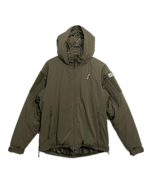 Abu Garcia（アブガルシア）Abu Garcia (アブガルシア) is-ness (イズネス) CLOUD PADDING JACKET カーキ サイズ:Lの古着・服飾アイテム