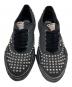 中古・古着 Maison MIHARA YASUHIRO (メゾン ミハラ ヤスヒロ) BAKER OG Sole Studded Canvas Low-top Sneaker ブラック サイズ:46：35000円