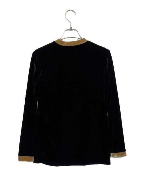 FENDI（フェンディ）FENDI (フェンディ) ベロア長袖カットソー ブラック サイズ:38の古着・服飾アイテム