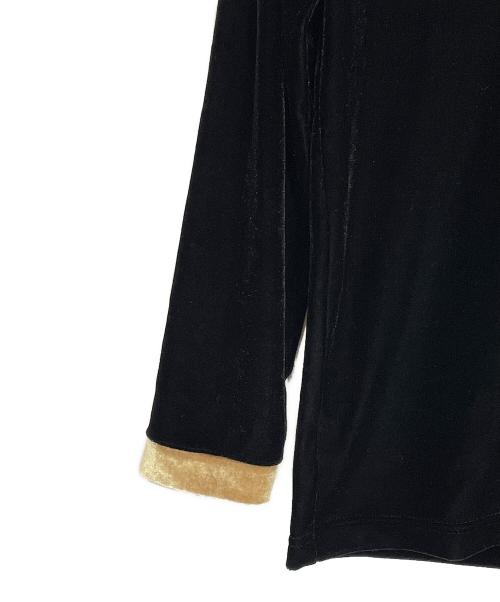 FENDI（フェンディ）FENDI (フェンディ) ベロア長袖カットソー ブラック サイズ:38の古着・服飾アイテム