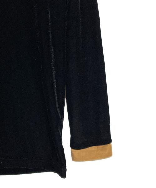 FENDI（フェンディ）FENDI (フェンディ) ベロア長袖カットソー ブラック サイズ:38の古着・服飾アイテム