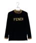 FENDI（フェンディ）の古着「ベロア長袖カットソー」｜ブラック