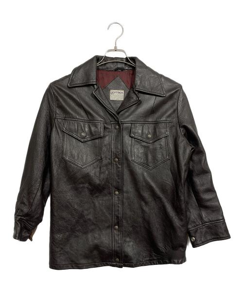 LEATHER GARMENT（レザー ガーメント）LEATHER GARMENT (レザー ガーメント) レザーシャツ サイズ:不明の古着・服飾アイテム