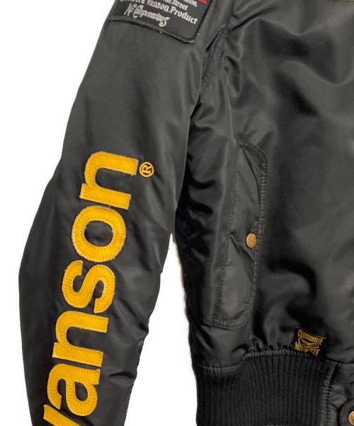 VANSON（バンソン）VANSON (バンソン) フライトジャケット ブラック サイズ:Lの古着・服飾アイテム