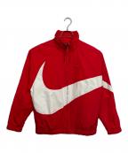NIKEナイキ）の古着「BIG SWOOSH WOVEN JACKETジャケット」｜レッド
