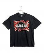 SCREEN STARS FRUIT OF THE ROOMスクリーンスターズ バイ フルーツオブザルーム）の古着「ツアーTシャツ oasis」｜チャコールグレー