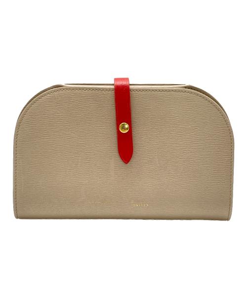 CELINE（セリーヌ）CELINE (セリーヌ) ショルダーウォレット ベージュの古着・服飾アイテム