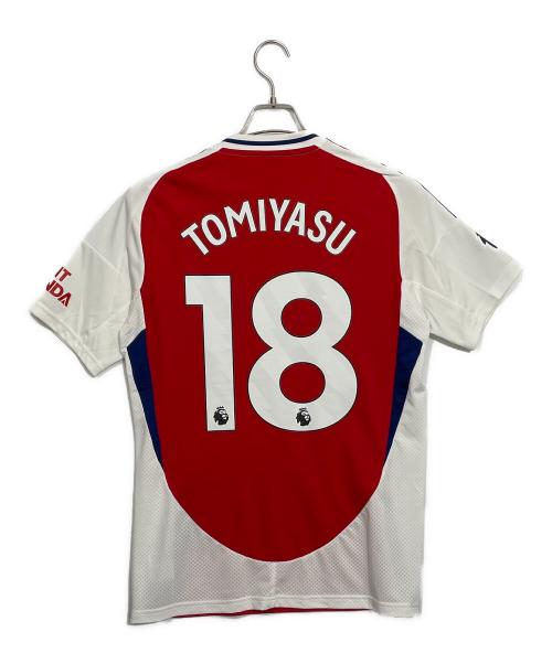 アーセナルFC（アーセナルFC）アーセナルFC (アーセナルFC) adidas (アディダス) サッカーユニフォーム レッド×ホワイト サイズ:Lの古着・服飾アイテム