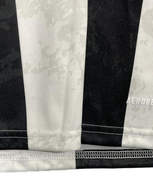 ユベントス（ユベントス）ユベントス (ユベントス) adidas (アディダス) サッカーユニフォーム ブラック×ホワイト サイズ:Lの古着・服飾アイテム