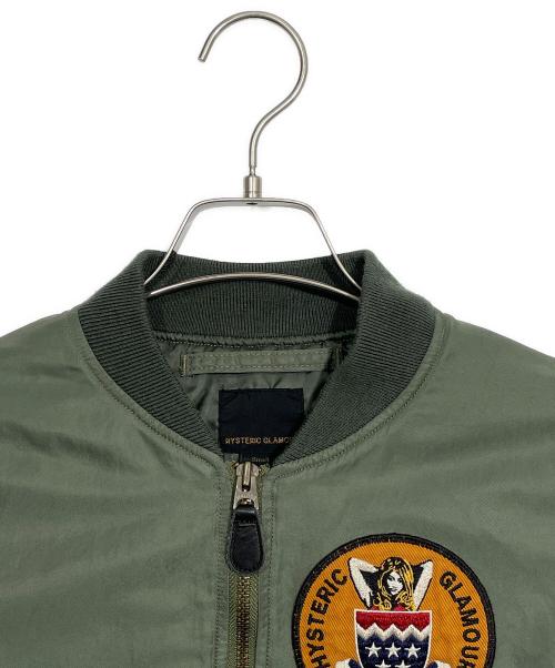 Hysteric Glamour（ヒステリックグラマー）Hysteric Glamour (ヒステリックグラマー) MA-1ジャケット カーキ サイズ:Sの古着・服飾アイテム