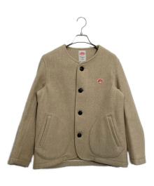 DANTON（ダントン）の古着「ウールモッサノーカラージャケット」｜ベージュ