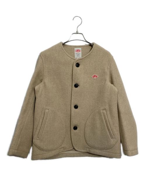 DANTON（ダントン）DANTON (ダントン) ウールモッサノーカラージャケット ベージュ サイズ:38の古着・服飾アイテム