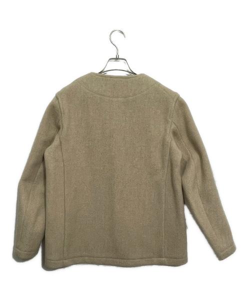 DANTON（ダントン）DANTON (ダントン) ウールモッサノーカラージャケット ベージュ サイズ:38の古着・服飾アイテム