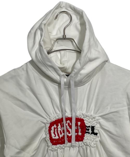 DIESEL（ディーゼル）DIESEL (ディーゼル) パーカー ホワイト サイズ:XS 未使用品の古着・服飾アイテム