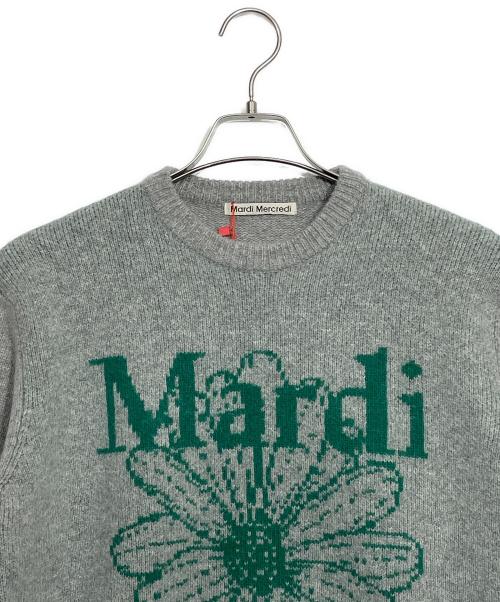 Mardi Mercredi（マルディメクルディ）Mardi Mercredi (マルディメクルディ) 厚手ニット グレー サイズ:ONE 未使用品の古着・服飾アイテム