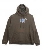 90909090）の古着「パーカー」｜チャコールグレー