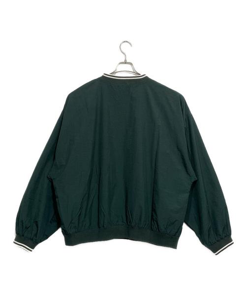 REEBOK（リーボック）REEBOK (リーボック) Vネックナイロンプルオーバー グリーン サイズ:XLの古着・服飾アイテム