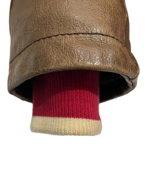 DOLCE & GABBANA（ドルチェ＆ガッバーナ）DOLCE & GABBANA (ドルチェ＆ガッバーナ) レザーライダースジャケット ブラウン サイズ:44の古着・服飾アイテム