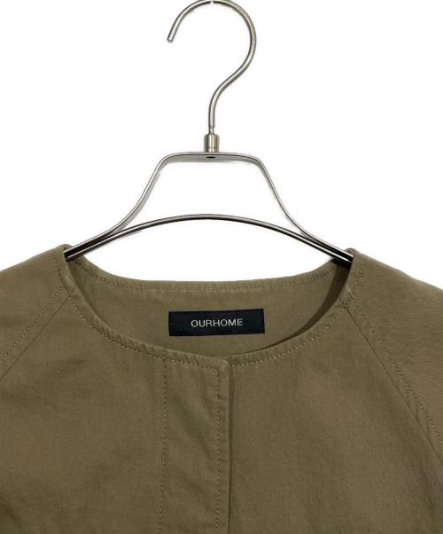 ourhome（アワホーム）ourhome (アワホーム) サファリジャケット オリーブ サイズ:FREEの古着・服飾アイテム