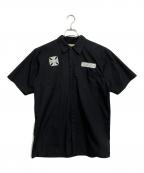 Jesse James×WESTCOAST CHOPPERSジェシージェームズ×ウエスト・コースト・チョッパーズ）の古着「ワークシャツ」｜ブラック