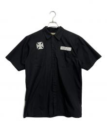 Jesse James×WESTCOAST CHOPPERS（ジェシージェームズ×ウエスト・コースト・チョッパーズ）の古着「ワークシャツ」｜ブラック