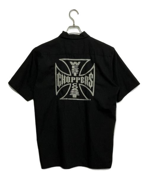 Jesse James（ジェシージェームズ）Jesse James (ジェシージェームズ) WESTCOAST CHOPPERS (ウエスト・コースト・チョッパーズ) ワークシャツ ブラック サイズ:Mの古着・服飾アイテム