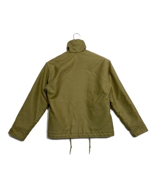HOUSTON（ヒューストン）HOUSTON (ヒューストン) デッキジャケット オリーブ サイズ:40の古着・服飾アイテム