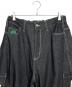 GALFY (ガルフィー) MeetsAnswer (ミートアンサー) デニム地カーゴパンツ ブラック サイズ:L：12000円