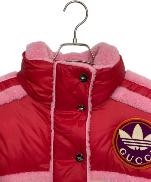 GUCCI（グッチ）GUCCI (グッチ) adidas (アディダス) リバーシブルジャケット レッドxピンクxベージュ サイズ:40の古着・服飾アイテム
