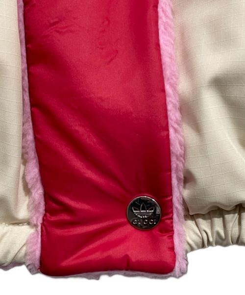 GUCCI（グッチ）GUCCI (グッチ) adidas (アディダス) リバーシブルジャケット レッドxピンクxベージュ サイズ:40の古着・服飾アイテム