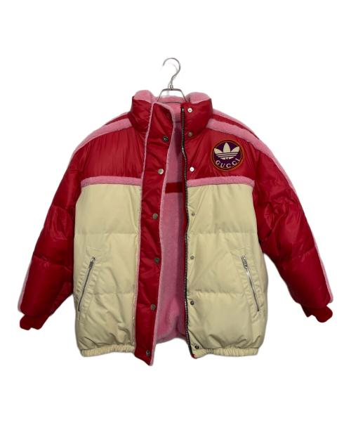 GUCCI（グッチ）GUCCI (グッチ) adidas (アディダス) リバーシブルジャケット レッドxピンクxベージュ サイズ:40の古着・服飾アイテム