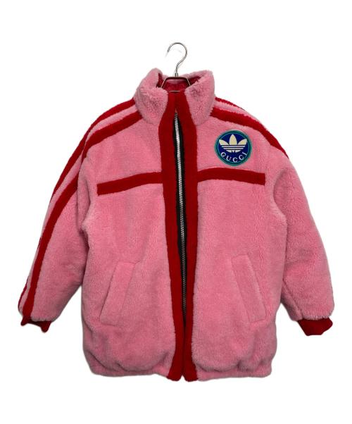 GUCCI（グッチ）GUCCI (グッチ) adidas (アディダス) リバーシブルジャケット レッドxピンクxベージュ サイズ:40の古着・服飾アイテム