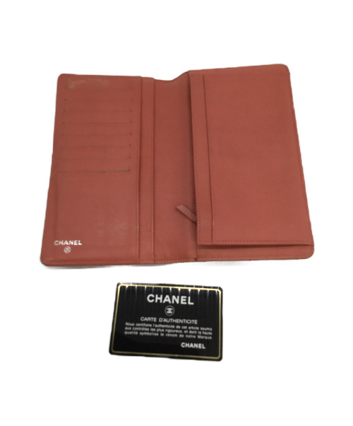 CHANEL（シャネル）CHANEL (シャネル) 長財布 ピンク マトラッセ A48691 パテントレザー 13951508の古着・服飾アイテム