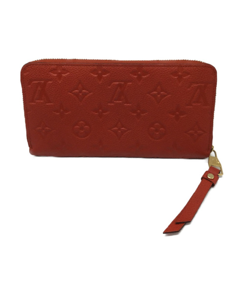 LOUIS VUITTON（ルイ ヴィトン）LOUIS VUITTON (ルイヴィトン) モノグラム・アンプラント　ジッピー・ウォレット レッド モノグラムアンプラント M60547 TN1164の古着・服飾アイテム