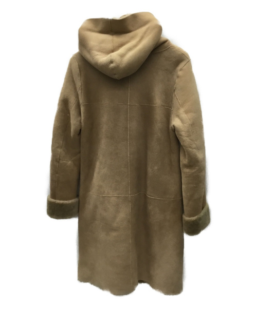 FREAKS STORE（フリークスストア）FREAKS STORE (フリークスストア) フーデットムートンコート ブラウン サイズ:Sの古着・服飾アイテム