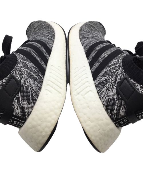 adidas（アディダス）adidas (アディダス) エヌエムディー R2 プライムニット ブラック×ホワイト サイズ:UK7の古着・服飾アイテム