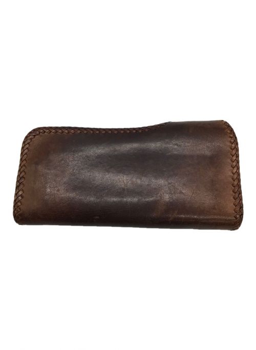 saad（サード）saad (サード) 長財布 ブラウンの古着・服飾アイテム