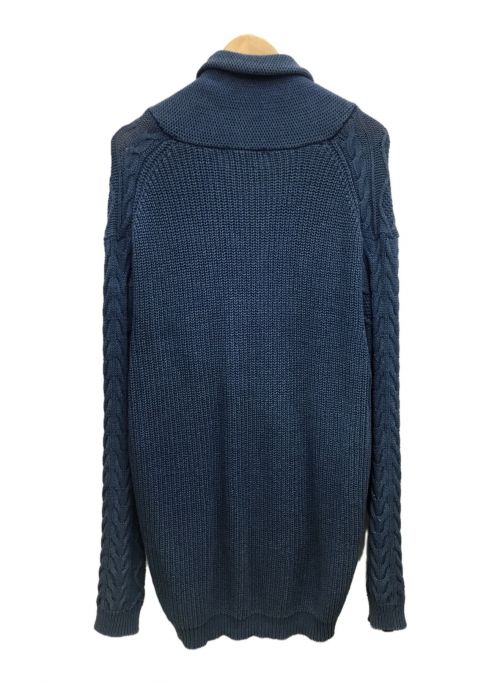 UNIVERD72（ユニバード72）UNIVERD72 (ユニバード72) ショールカラーカーディガン インディゴ サイズ:Lの古着・服飾アイテム