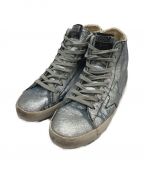 GOLDEN GOOSE DELUXE BRANDゴールデングースデラックスブランド）の古着「ハイカットスニーカー」｜シルバー