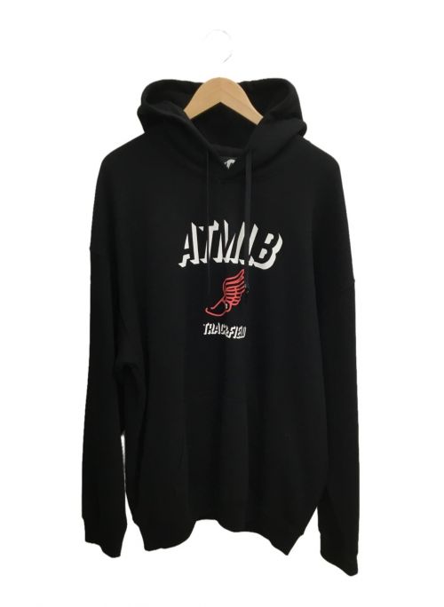 ATMLABS（アトモスラボ）ATMLABS (アトモスラボ) プルオーバーパーカー ブラック サイズ:Mの古着・服飾アイテム